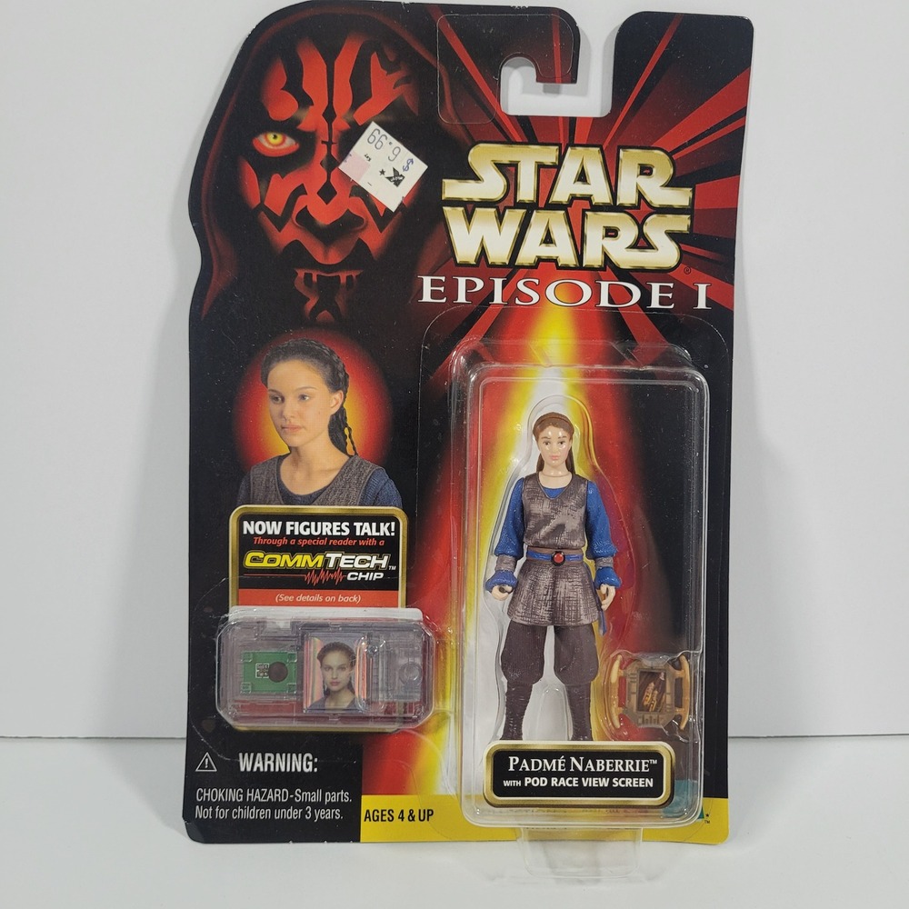 Star Wars Episode I Padme Naberrie Action Figure CommTech Chip Hasbro 1998 NEW
